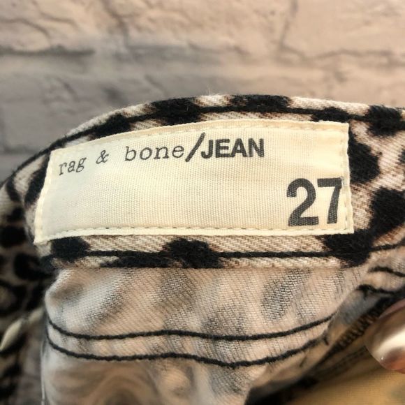 rag & bone Snow Leopard Boyfriend Jeans - Picture 6 of 7
